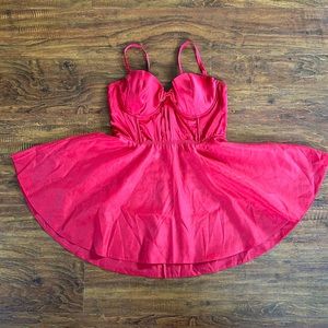 Victoria’s Secret Bow-Topped Bustier Slip Dress